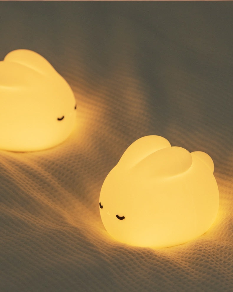 Just Arrived at Buy Center: Simple Children Get Up Rabbit Silicone Sleeping USB Charging Night Light