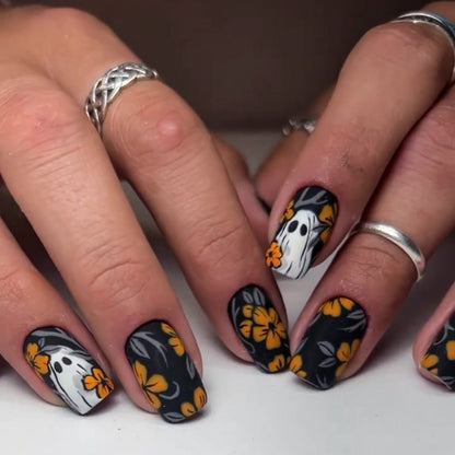 Wear Halloween Dark Forest Nail Tip W22 Jelly Glue