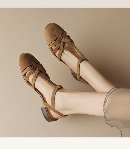 Fresh Arrivals at Buy Center: French Style Retro Closed Toe Sandals For Women Apricot