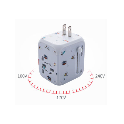 Fresh Arrivals at Buy Center: WorldWide Universal Outlet Travel Adapter UK EU US AU Multi Plug Charger W 2USB