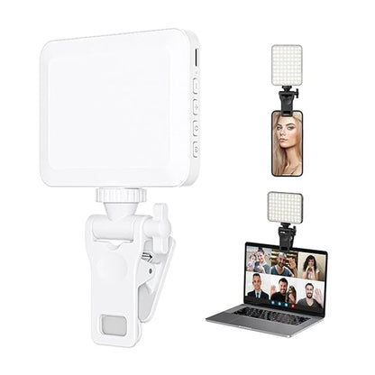 Fresh Arrivals at Buy Center: CN,Rechargeable Selfie Light, Clip Fill Light For Phone Laptop Tablet Portable Light For Video Conference Live Streaming Zoom Call Makeup Picture White White