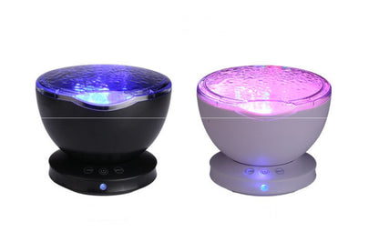 Ocean Wave Projector LED Night Light Remote Control TF Cards Music Player Speaker Aurora Projection Buy Center