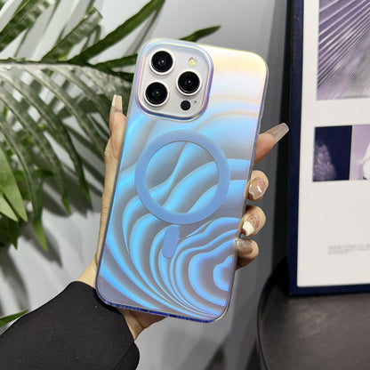 Fresh Arrivals at Buy Center: Laser Gradient Drop-resistant Frosted Magnetic Phone Case Big Wave