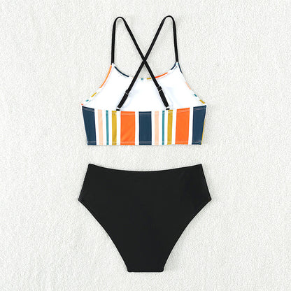 Fresh on the Scene at Buy Center: Fashion Personality Split Bikini Girl's Swimsuit