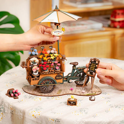 Fresh Arrivals at Buy Center: Rolife New Wooden Puzzle Blossom Cart Building Toys DIY 3D Model For Gifts