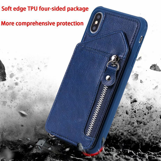 Zipper Wallet Case With Stand Tpu Anti-fall Shell | Phones & Accessories1 | Buy Center