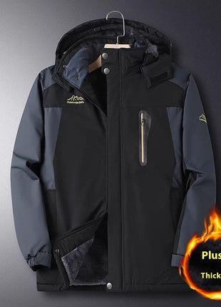 Chaqueta de asalto para hombre, forro polar, gruesa, de algodón, cálida, ropa de invierno para papá