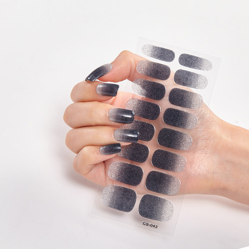 Hot New Items at Buy Center: Solid Color 16 Small Stickers Nail Stickers Simple Nail Stickers CS043