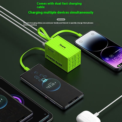 Newly Released at Buy Center: Creative Large Capacity Container With Line 66W Super Fast Power Bank 20000 MA Mobile Power Supply