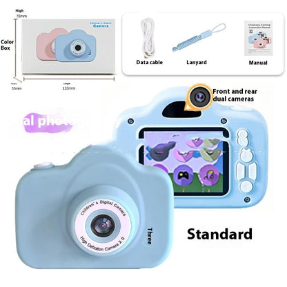 Newly Arrived at Buy Center: A3 Children's Camera Cartoon Digital Camera A3 Puqing Blue Dual Camera