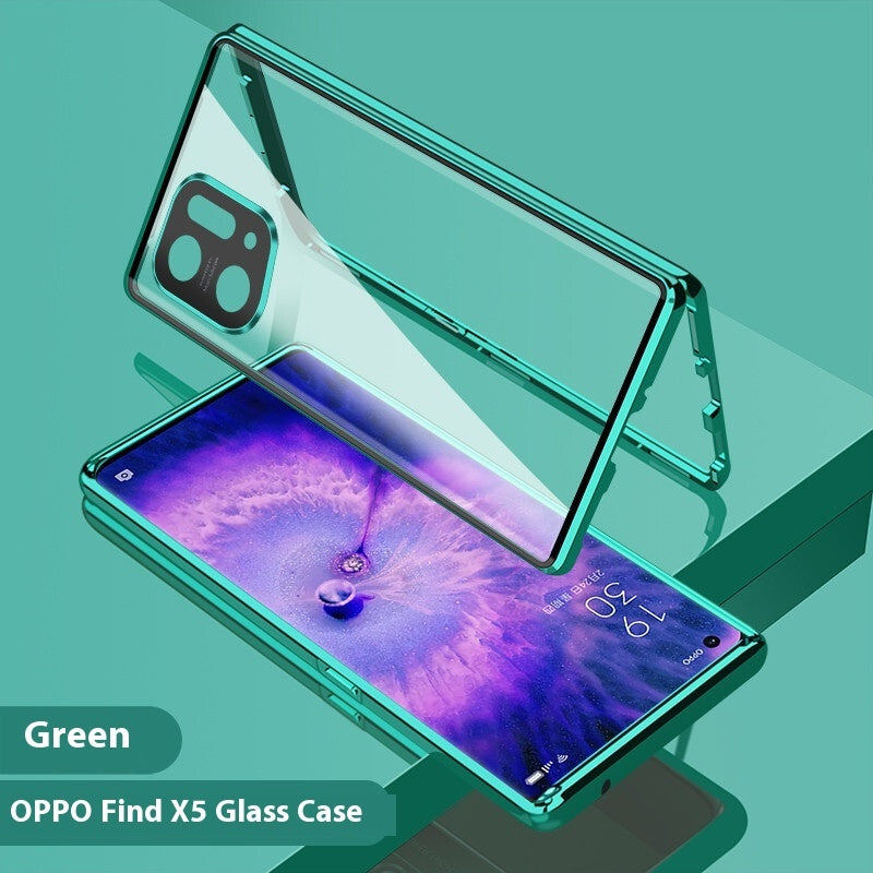 Newly Arrived at Buy Center: Phone Case Magnetic King Double-sided Glass Protection Green