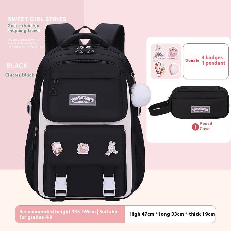 Student Schoolbag Large Capacity Burden Reduction Children Backpack