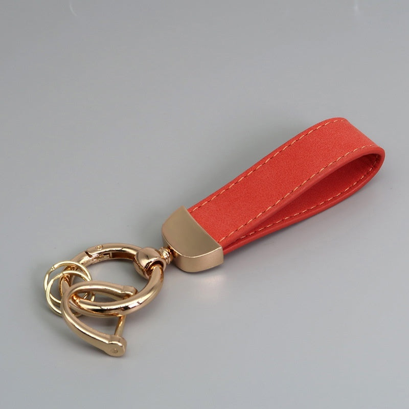 Suede Car Hardware Anti-lost Keychain Buy Center