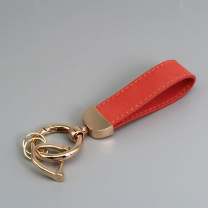 Suede Car Hardware Anti-lost Keychain Buy Center