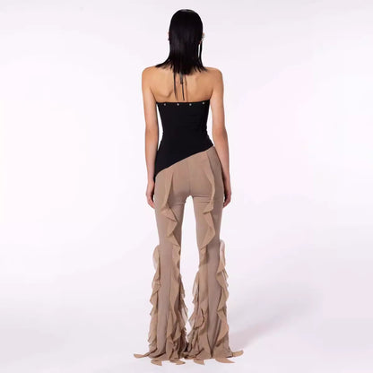 Hot New Items at Buy Center: Ear Flying Pants Slim-fit Micro Flared Pants Women