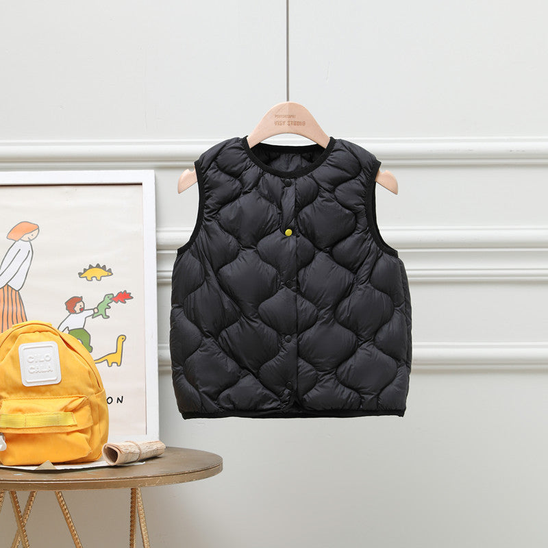 Fresh Arrivals at Buy Center: Children's Lightweight Down Vest Black