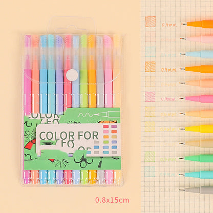 Fresh Arrivals at Buy Center: Set Of For Students To Take Notes With Korean Retro Colored Pens Macaron