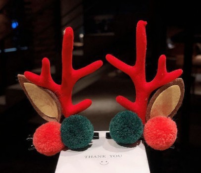 Mori Style Deer Hairpin A Pair Of Hairclips Children's Cute Christmas Headband Buy Center