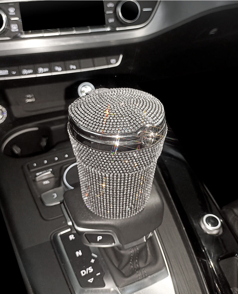 Hot New Arrivals at Buy Center: Creative Covered Diamond Inlaid Car Ashtray