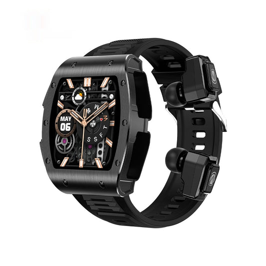 Just Arrived at Buy Center: Smart Watch TWS 2-in-1 Bluetooth Calling Black Tape