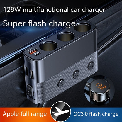 Newly Released at Buy Center: One-to-three Vehicle Cigarette Lighter Multi-function USB30 And PD Interface