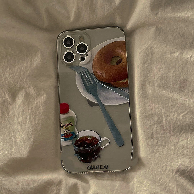 Buy Center Handpicked- Fully Wrapped Silicone Anti Drop Phone Case Doughnut style