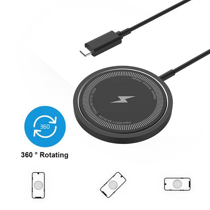 Newly Released at Buy Center: 1-to-2 PD Magnetic Wireless Charger Silver Typec