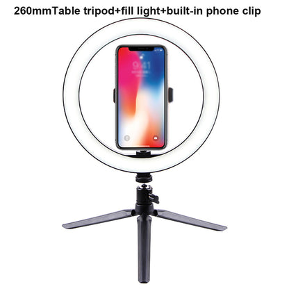 Led ring light A 26cm word clip