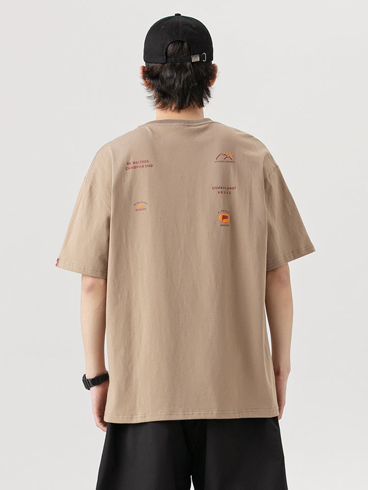 Newly Released at Buy Center: Japanese Minimalist Short Sleeved Men's Summer Khaki