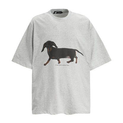 Newly Released at Buy Center: Sausage Dog Printed Short Sleeve Men And Women