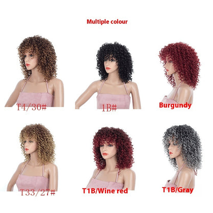 Wig Multicolor African Small Roll Afro Buy Center