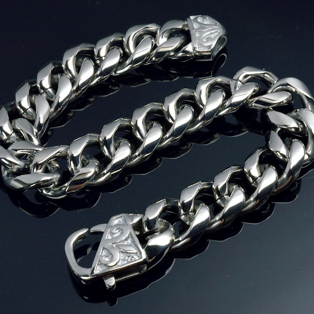 Buy Center Premium-Personalized Titanium Steel Men's Bracelet Punk Rock All-match