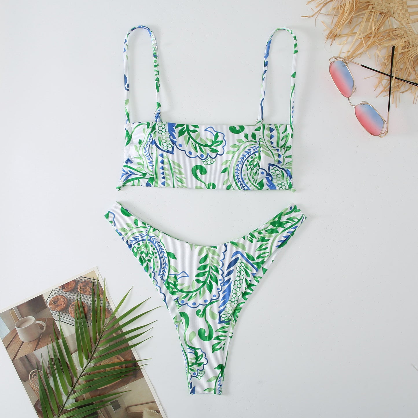 Hot New Items at Buy Center: Printed Split Swimsuit European And American Swimsuit Image 4