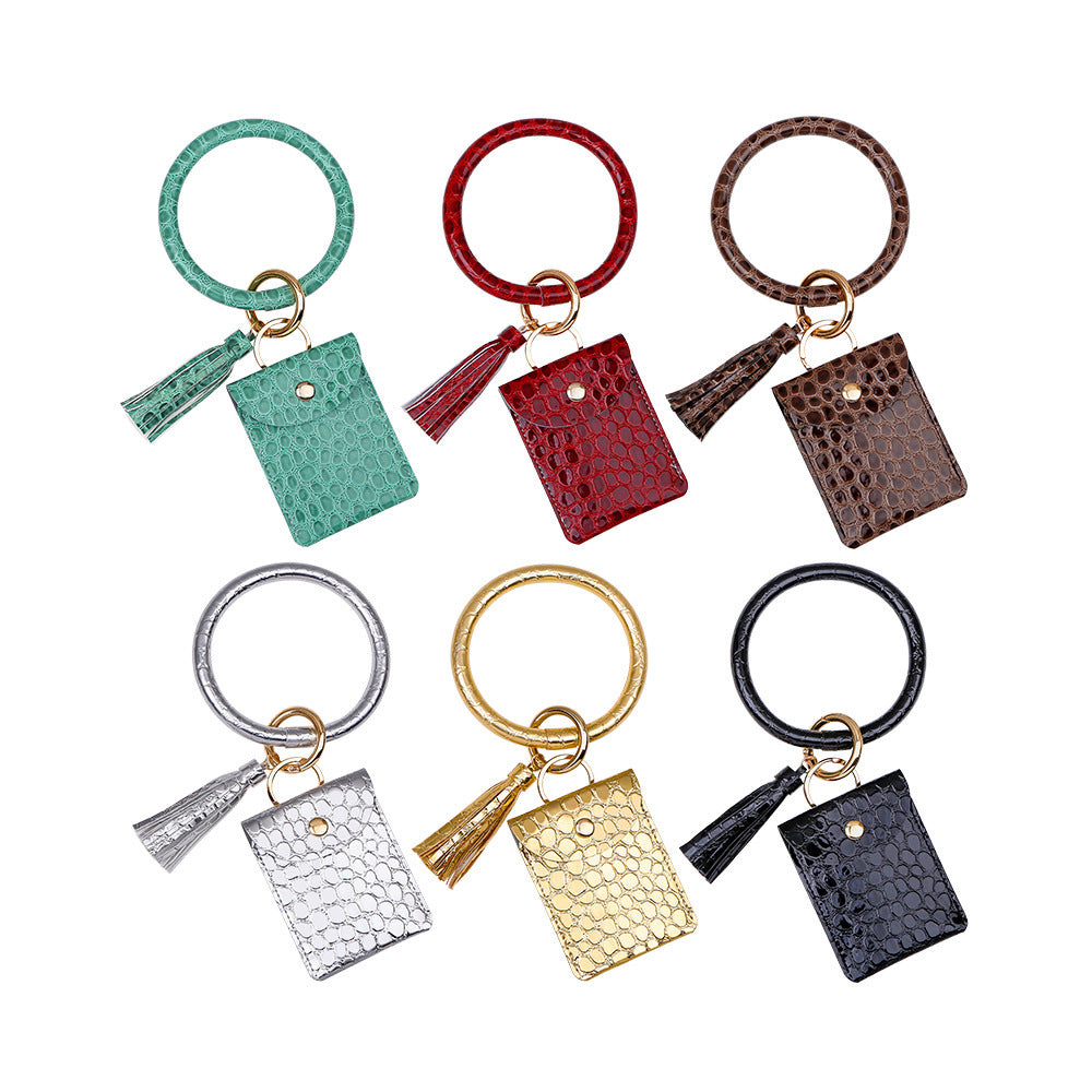 Buy Center Deal-European And American PU Wrist Keychain Pendant