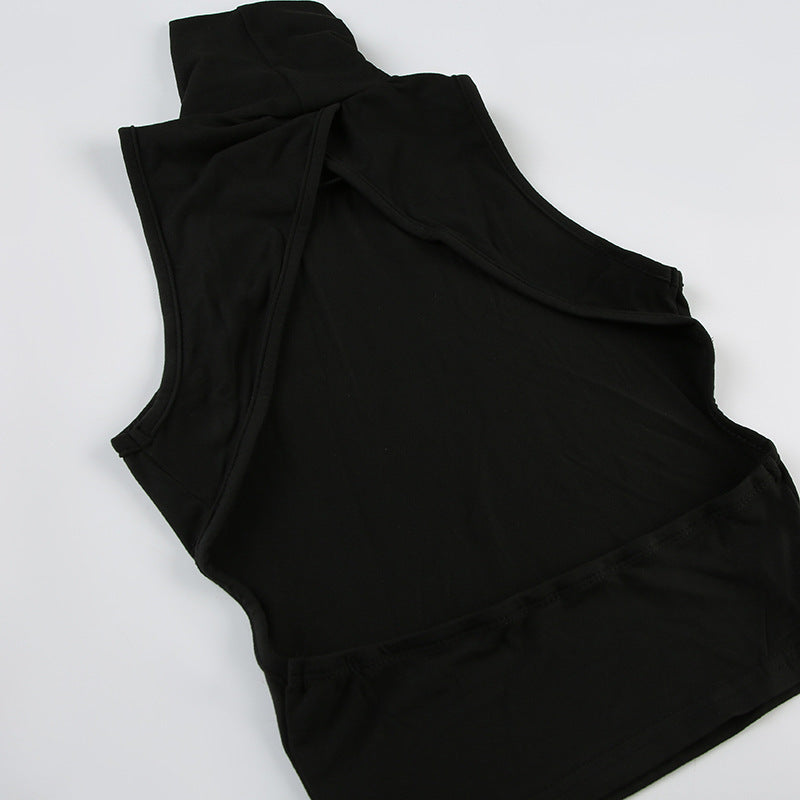 Fresh Arrivals at Buy Center: Women's Solid Color Backless Slim Fit Vest Top