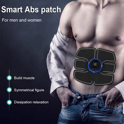 New Electric Muscle Toner Machine Rechargeable ABS Trainer Fat Burner Belly Shaper Muscle -Portable Toner - Trainer Workout Equipment For Men Woman Abdomen Home Office Exercise