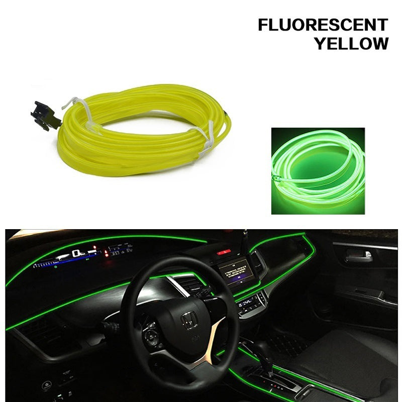 Fresh on the Scene at Buy Center: Car Mounted Ambient Light 6-meter USB LED Light Emitting Cable Green Usb Drive 6 M