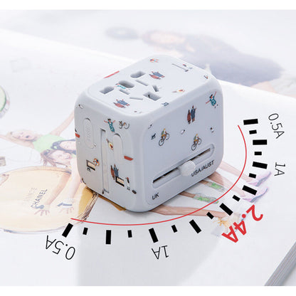 Fresh Arrivals at Buy Center: WorldWide Universal Outlet Travel Adapter UK EU US AU Multi Plug Charger W 2USB