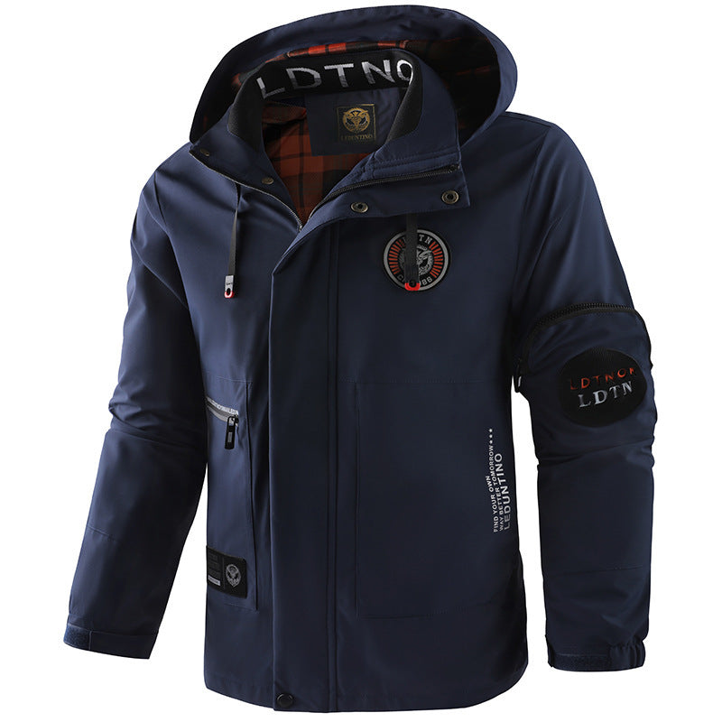 Veste à capuche pour homme, printemps et automne