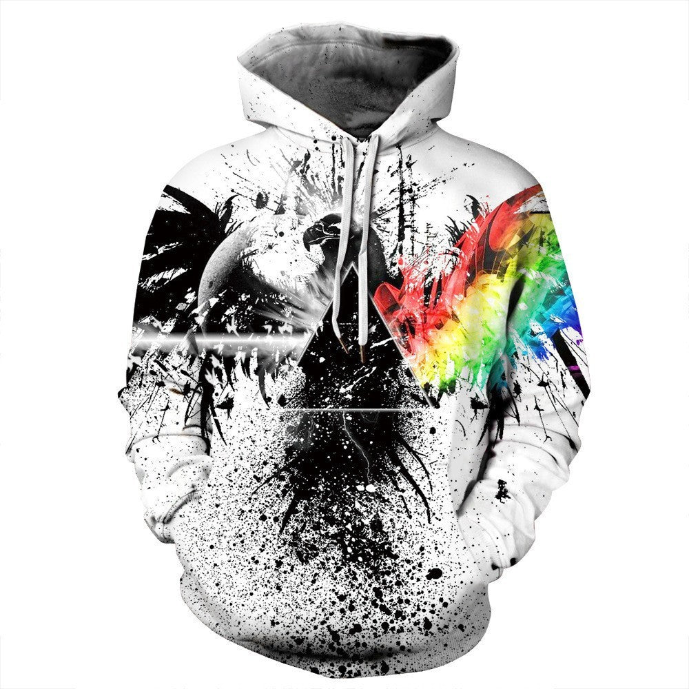 Just Arrived at Buy Center: Starry Sky Men's Color Ink Digital Printed Hoodie Style 2