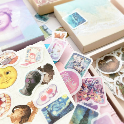 Now Available at Buy Center: 200 Pc Box Set Washi Paper Stickers Stationery Diary Decoration