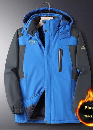 Chaqueta de asalto para hombre, forro polar, gruesa, de algodón, cálida, ropa de invierno para papá