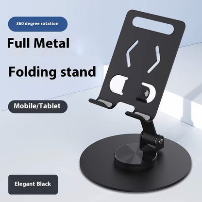 Hot New Items at Buy Center: Aluminum Alloy Mobile Phone Holder Lazy Folding Rotation Y027 Black