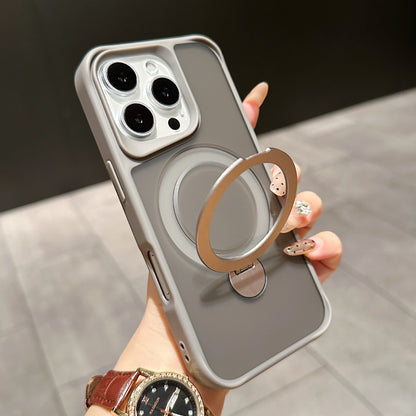 Suitable For IPhone16Pro Skin Feeling 360 Degrees Rotating Bracket Magnetic Suction Phone Case Buy Center