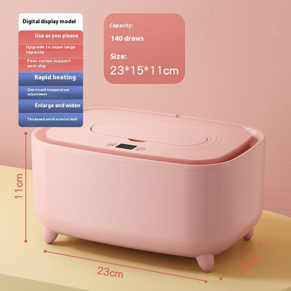 Hot New Items at Buy Center: Intelligent Adjustable Temperature Constant Temperature Baby Wipes Heater Pink USB