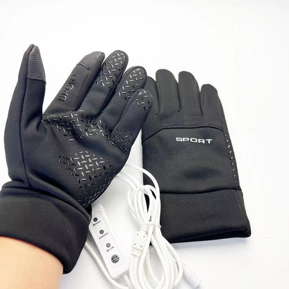 Gants chauffants électriques USB pour cyclisme, maintien au chaud, sport, écran tactile, étanche