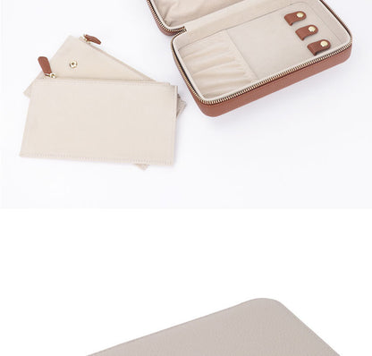 New at Buy Center: Large Capacity Leather Portable And Versatile Built-in Pouch Cosmetic Case