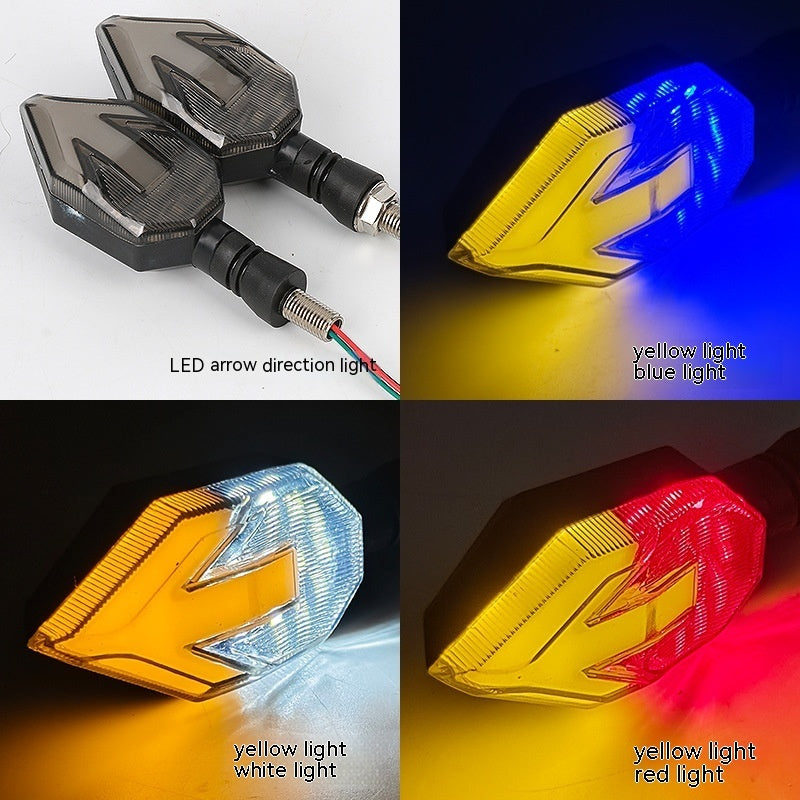 Newly Released at Buy Center: Arrow-shaped LED Motorcycle 12v Electric Vehicle Modification Direction Signal Lamp Arrow Turn Signal