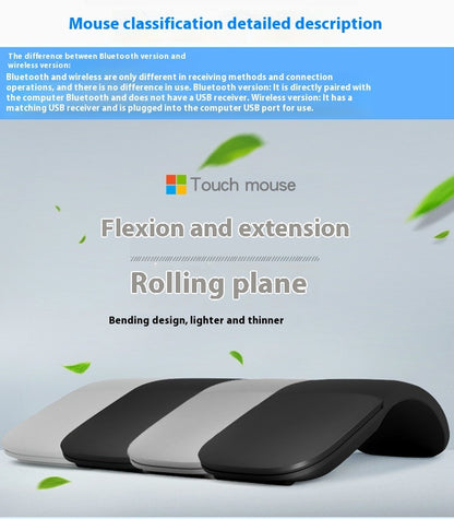 Just Arrived at Buy Center: Bluetooth 4.0 Folding Touch Wireless Mouse