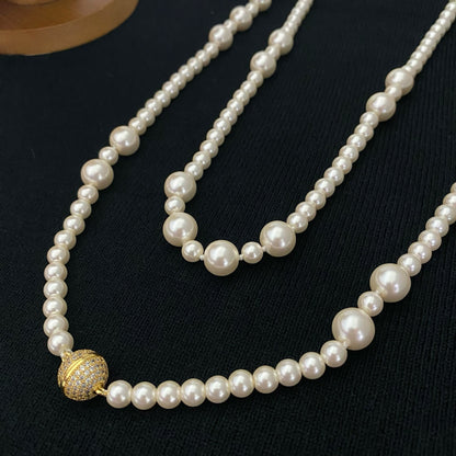 Buy Center Hot Pick-Extra Long Pearl Necklace For Women Fashionable And Versatile